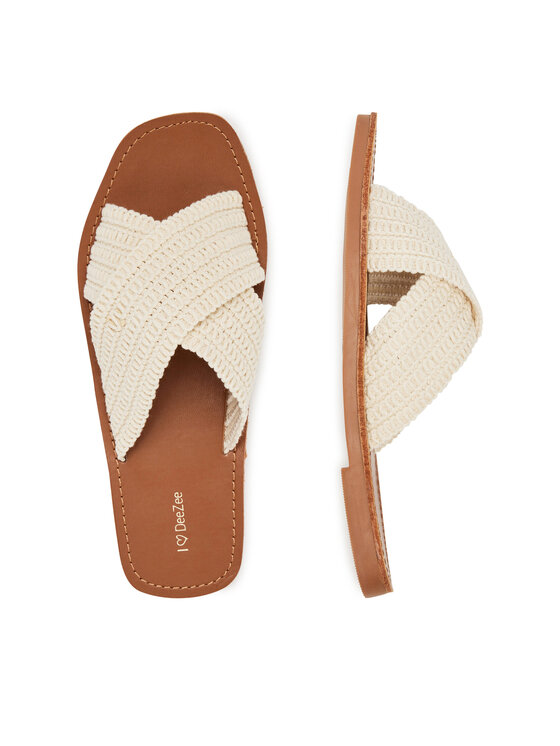 DeeZee DeeZee Pantoletten E4736-1 Beige