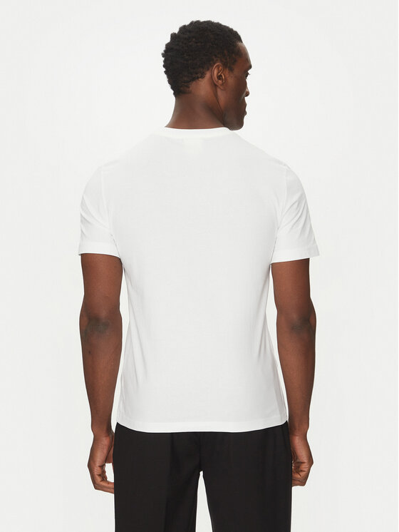 Calvin Klein Calvin Klein T-Shirt Chest Logo K10K114146 Biały Regular Fit