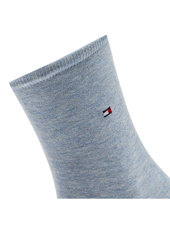 Tommy Hilfiger Tommy Hilfiger 2er-Set hohe Damensocken 371221106 Blau