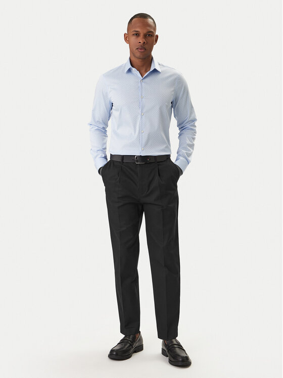 Calvin Klein Calvin Klein Cămașă LV019EU128 Albastru celest Slim Fit
