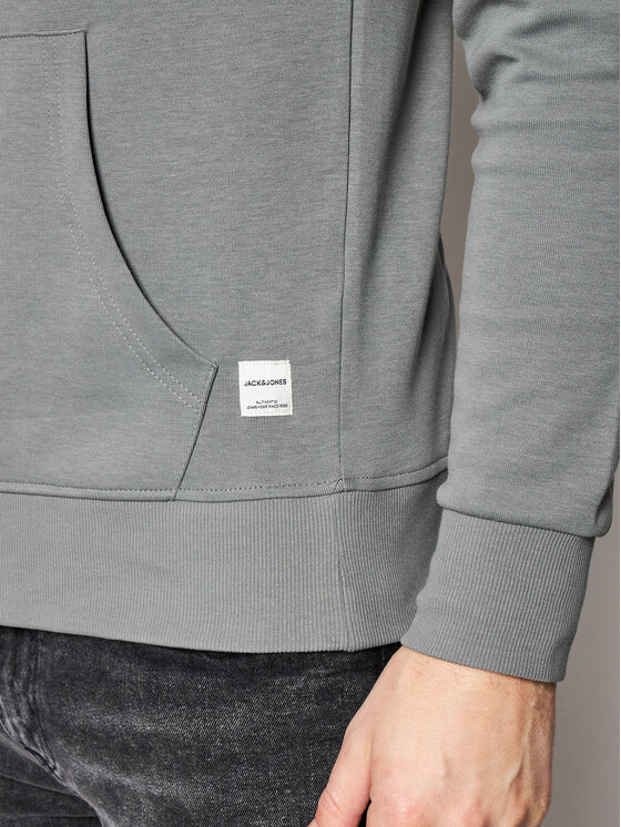 Jack&Jones Jack&Jones Džemperis ar kapuci Basic 12182537 Pelēks Regular Fit