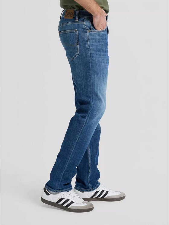 Lee Lee Jeansy WEST Niebieski Straight Leg