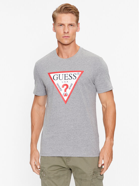 Guess T-krekls M2YI71 I3Z14 Pelēks Slim Fit