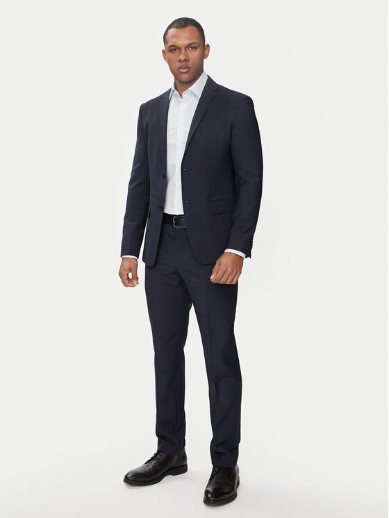 Calvin Klein Calvin Klein Pantaloni di tessuto K10K112936 Blu scuro Slim Fit