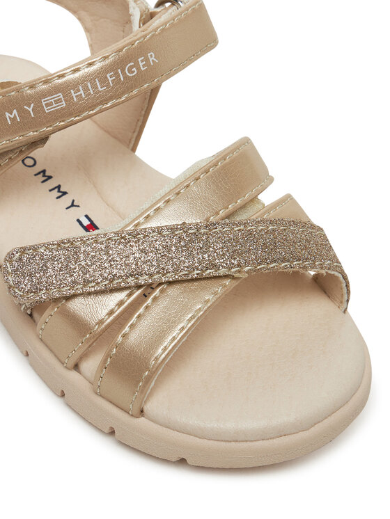 Tommy Hilfiger Tommy Hilfiger Sandały T1A2-33771-1381 M Złoty