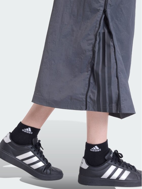 adidas adidas Spódnica midi City Tech Woven Zip Szary Loose Fit