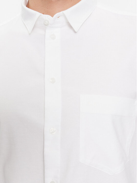 Calvin Klein Calvin Klein Πουκάμισο Oxford K10K112155 Λευκό Regular Fit