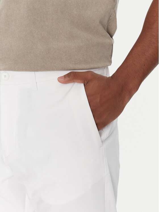 BOSS BOSS Bavlnené nohavice T_Commuter-Slim 50534303 Biela Slim Fit