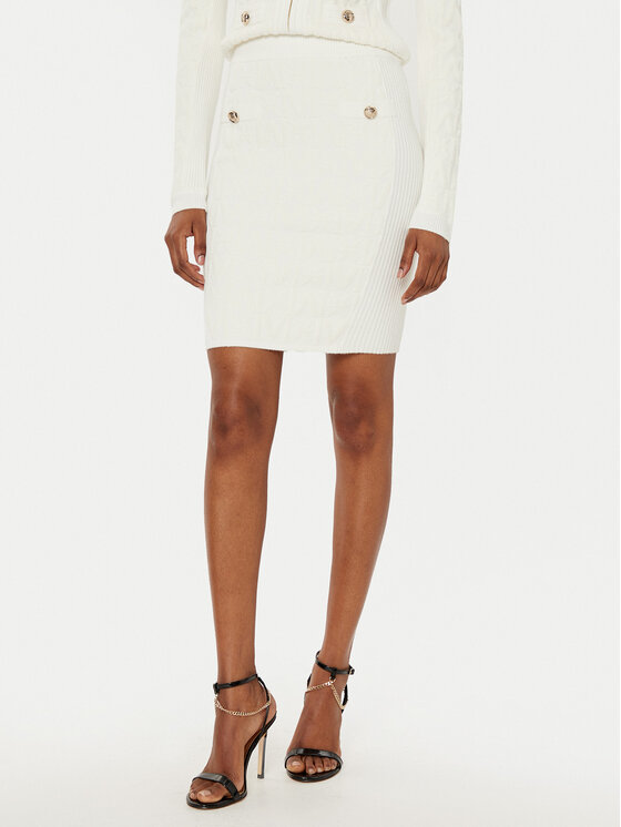 Spódnica ołówkowa Marciano Guess, Rozmiar M, Biała, 4BGD01 5661Z