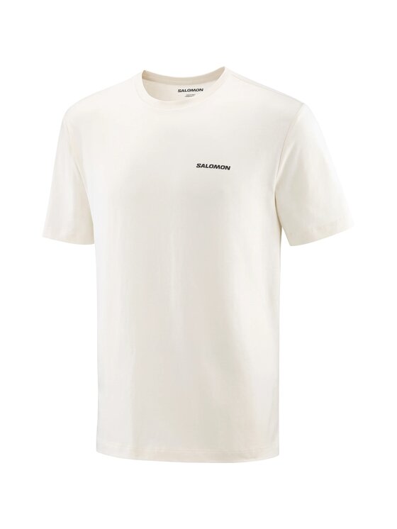 Salomon Salomon T-Shirt CHEST LOGO REGULAR TEE M Biały Regular Fit