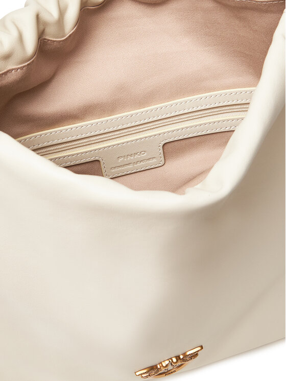 PINKO PINKO Handtasche Slouchy Classic Bag PE 25 PLTT 104359 A270 Écru