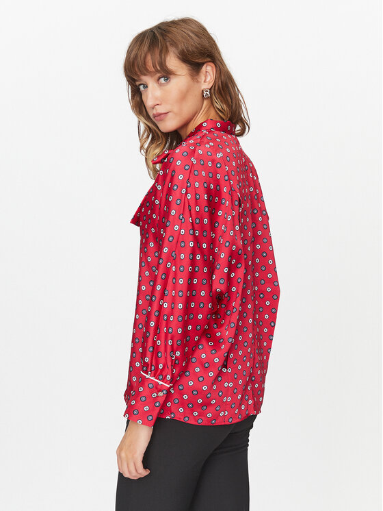 Marella Marella Bluzka Mission 2331160938200 Czerwony Regular Fit
