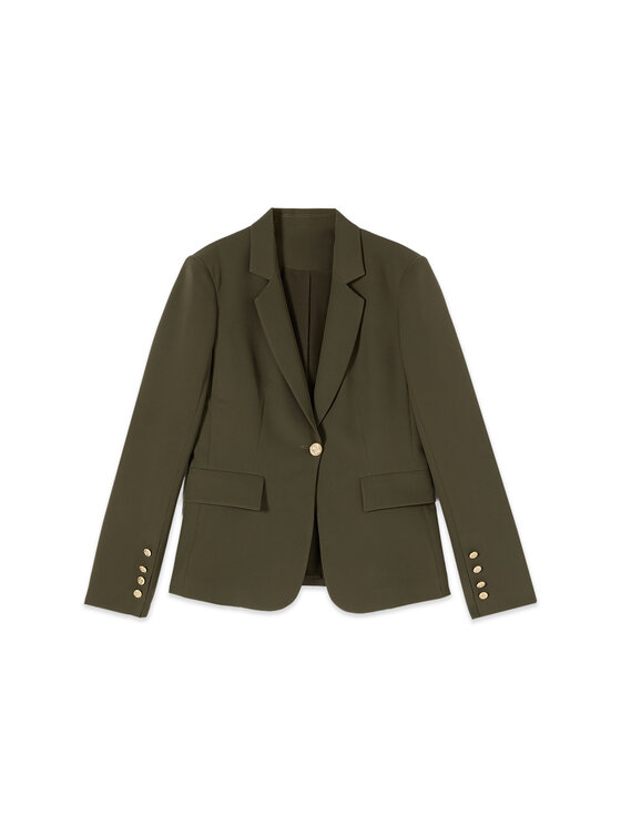 Oltre Oltre Marynarka Q065R004700N035 Zielony Slim Fit