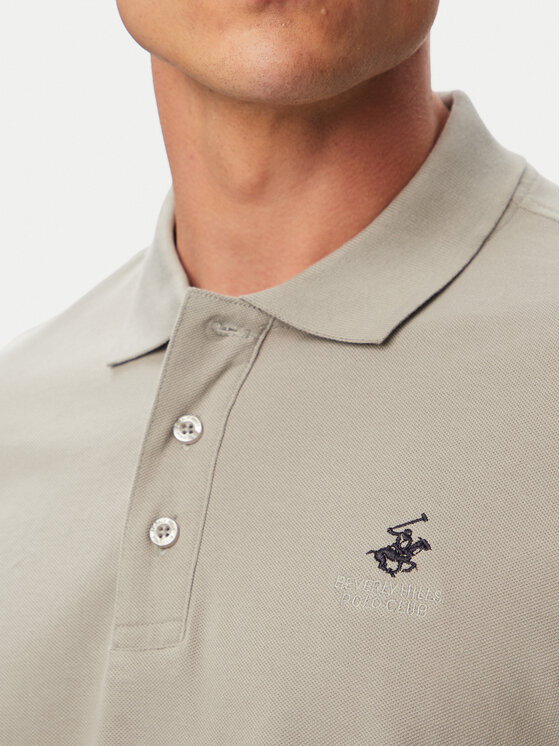 Beverly Hills Polo Club Beverly Hills Polo Club Tricou polo P-SS26M-P42560 Gri Regular Fit