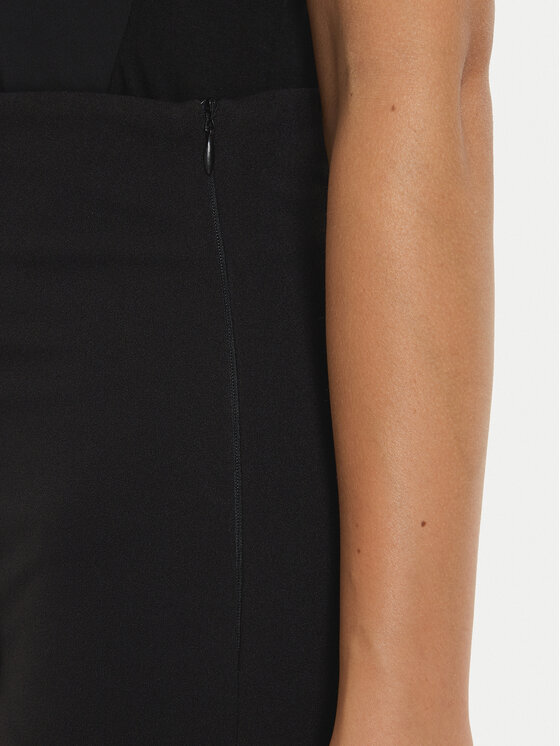 Rinascimento Rinascimento Medžiaginės kelnės CFC0019595002 Juoda Regular Fit