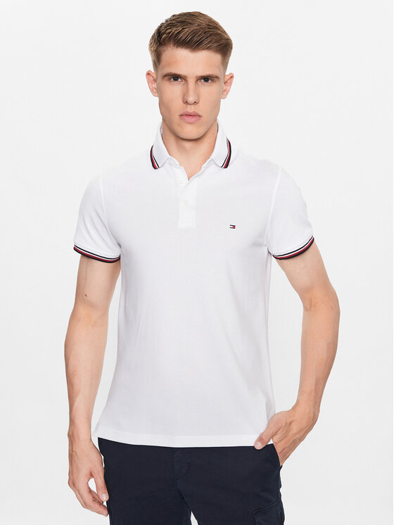 Tommy Hilfiger Polo 1985 MW0MW30750 Bijela Slim Fit