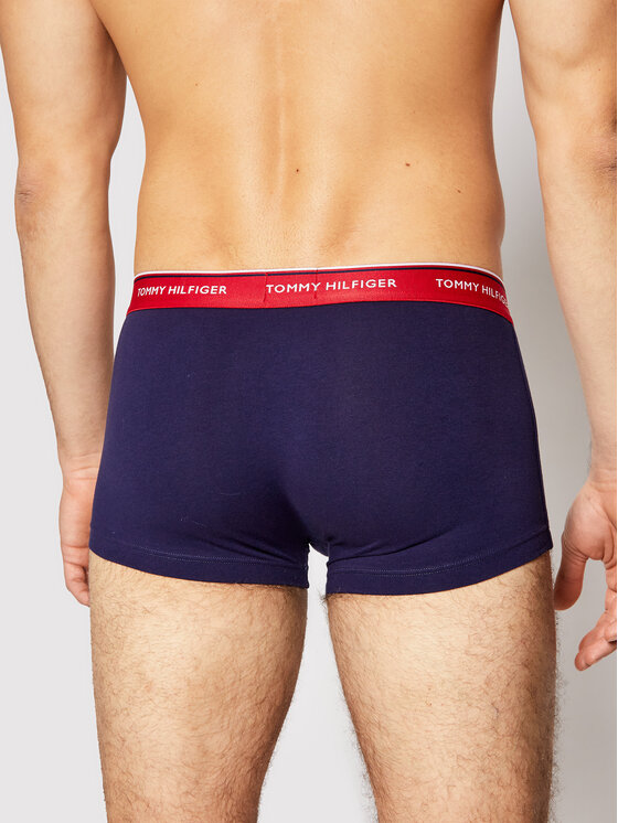 Tommy Hilfiger Tommy Hilfiger Sada 3 kusů boxerek 3P Lr Trunk 1U87903841 Tmavomodrá