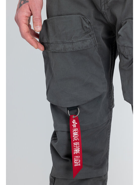 Alpha Industries Alpha Industries Spodnie materiałowe AI.148207-684-34 Szary Straight Leg