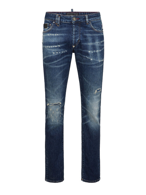 PHILIPP PLEIN PHILIPP PLEIN Jeansy 26867 Niebieski Straight Leg