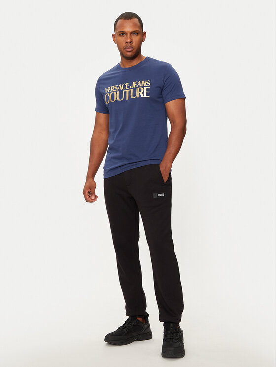 Versace Jeans Couture Versace Jeans Couture T-shirt 77GAHT05 Tamnoplava Regular Fit