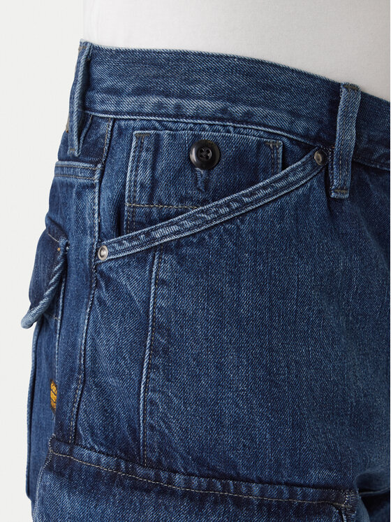 G-Star Raw G-Star Raw Džínové šortky Bend 3D Cargo D26528-D788 Tmavomodrá Relaxed Fit
