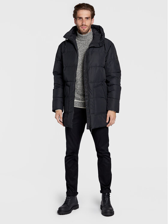 Halti Halti Зимно яке Linjat 065-0419 Черен Regular Fit