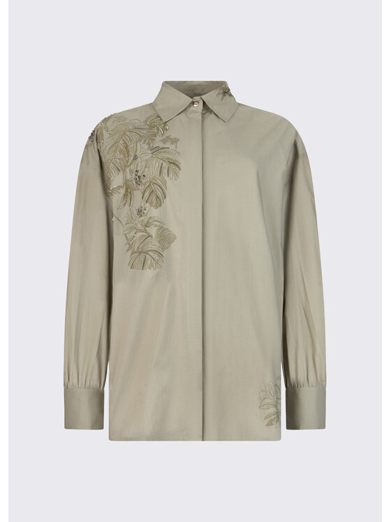 Liu Jo Liu Jo Koszula CA6287T039AP9639 Zielony Loose Fit