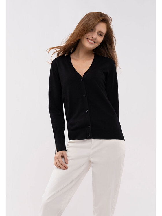 Volcano Volcano Sweter S-VIVI Czarny Regular Fit