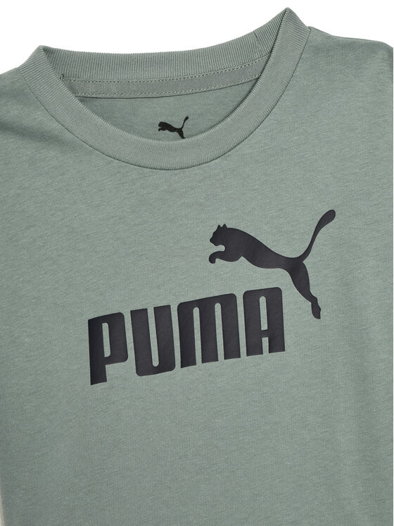 Puma Puma T-krekla un šortu komplekts Ess 685240 Zaļš Regular Fit