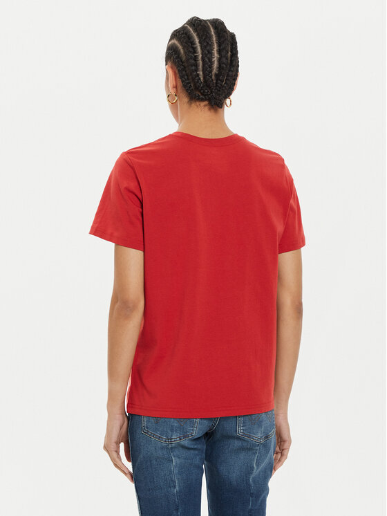 Wrangler Wrangler T-shirt Graphic 112356431 Rosso Regular Fit