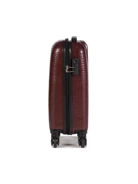 Valigia rigida piccola T5520-1 Marrone