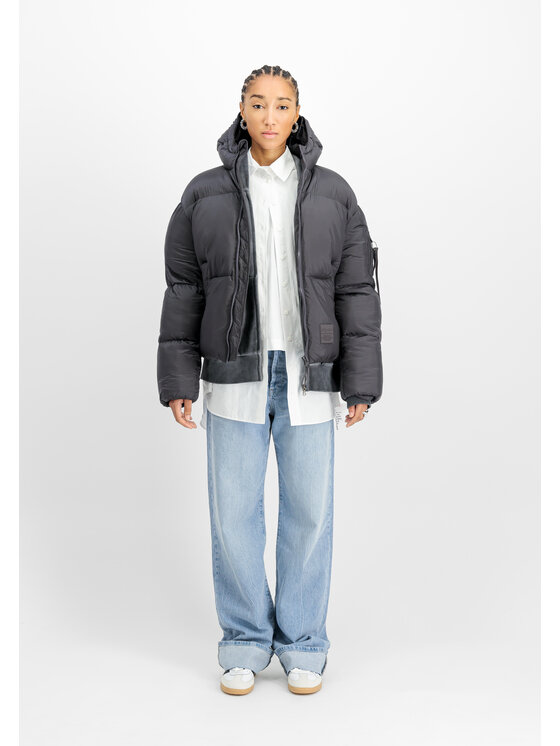 Alpha Industries Alpha Industries Kurtka zimowa Cloud Puffer Bomber Winter Jacket Women Szary Relaxed Fit