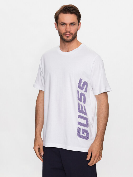 Guess Tricou France Z3YI10 I3Z14 Alb Regular Fit