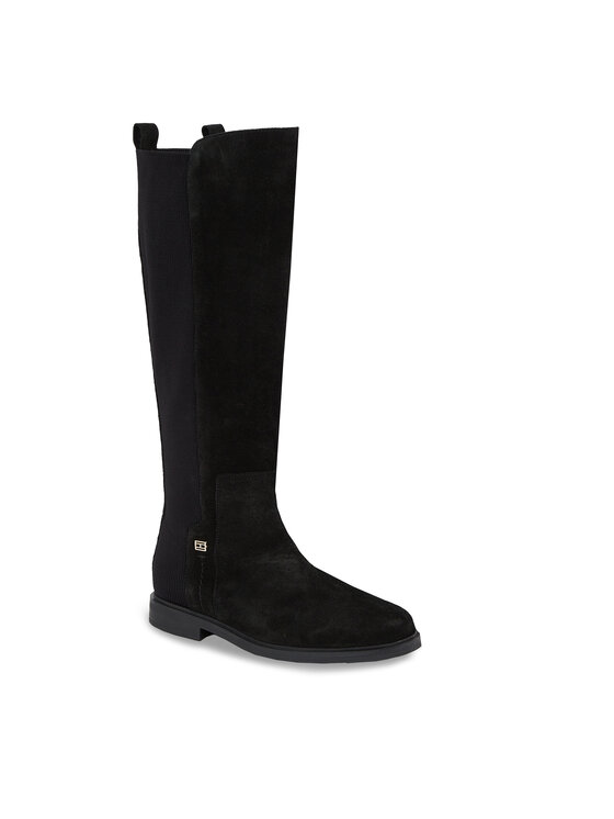 Tommy Hilfiger Tommy Hilfiger Lovaglócsizma Tommy Essentials Longboot FW0FW07476 Fekete