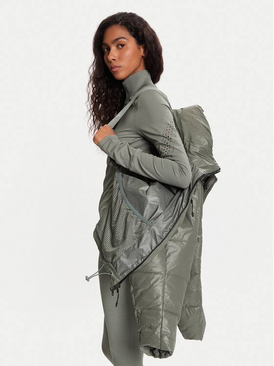adidas by Stella McCartney adidas by Stella McCartney Зимно яке JX4339 Зелен Loose Fit