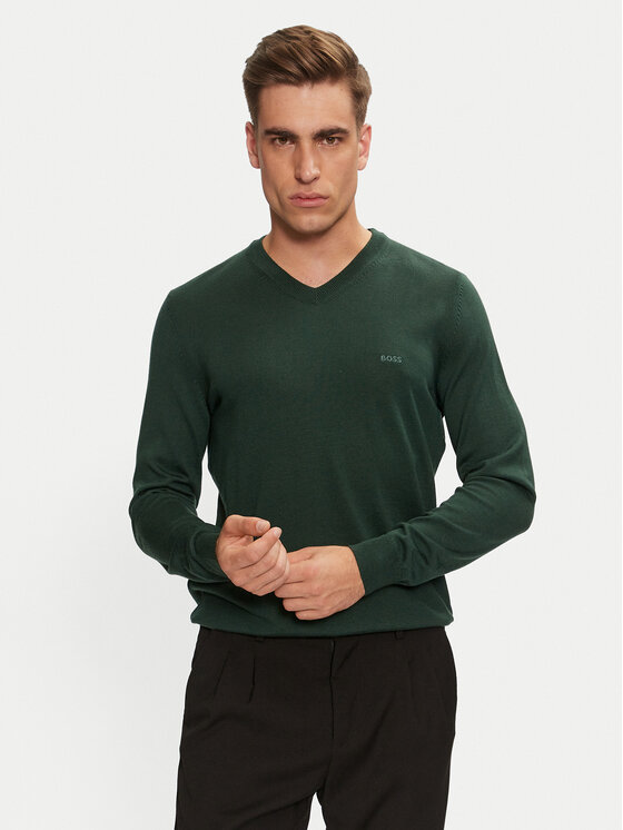 BOSS Boss Pullover Baram-L 50476363 Grün Regular Fit