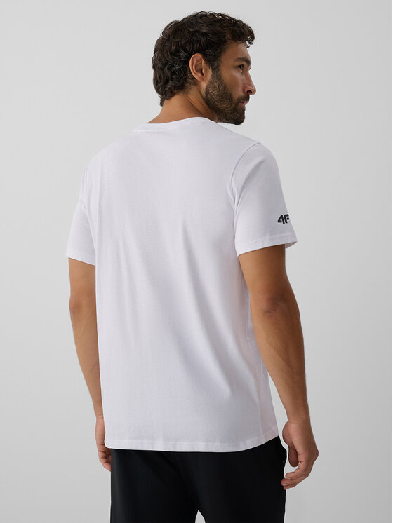 4F 4F T-Shirt TREKKING Biały Regular Fit