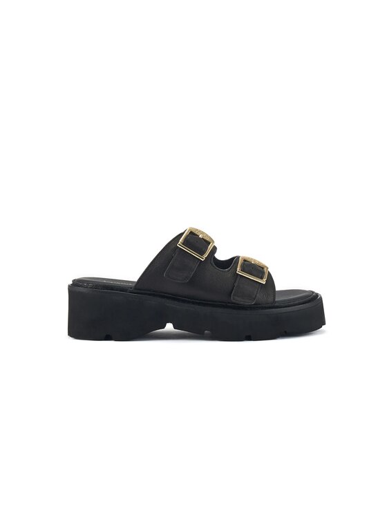 Klapki, rozmiar 40, Czarne, Ahoy Nappa Black