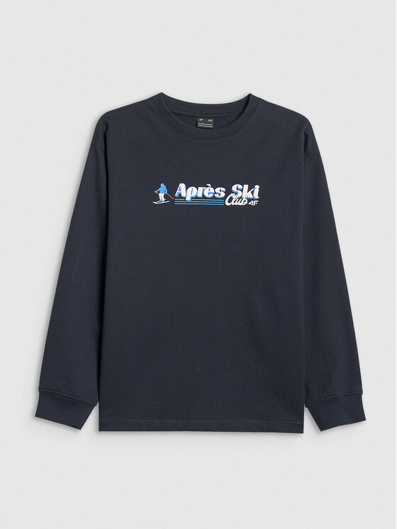 4F 4F Longsleeve APRES SKI Granatowy Oversize