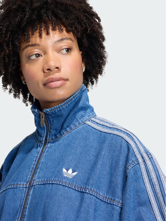 adidas adidas Bluza FIREBIRD ADILENIUM DENIM Błękitny Regular Fit