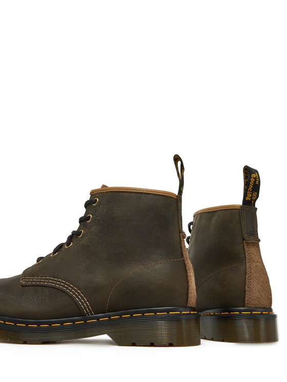 Dr. Martens Dr. Martens Žygio batai Long Napped Suede31872777 Chaki