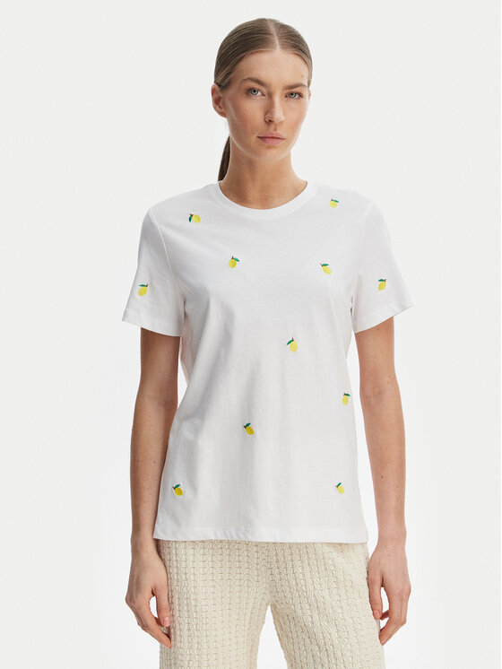 ONLY ONLY T-Shirt Ketty 15288473 Λευκό Regular Fit