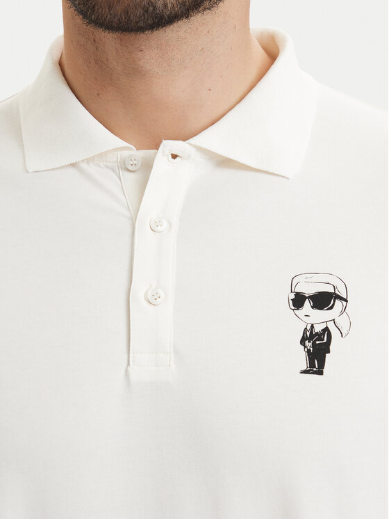 KARL LAGERFELD KARL LAGERFELD Polokošile 745024 563221 Bílá Regular Fit
