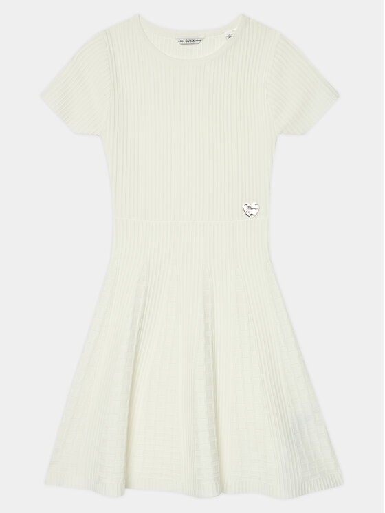 Guess Guess Ежедневна рокля J4RK42 5012Z Бежов Slim Fit