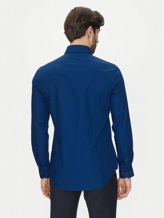 Michael Kors Michael Kors Hemd MK0DS01291 Dunkelblau Slim Fit