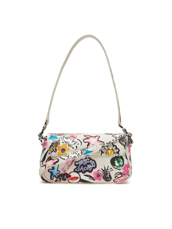 Marc Jacobs Marc Jacobs Дамска чанта The Sticker Clover Shoulder Bag 2S5HSH027H02 Бял