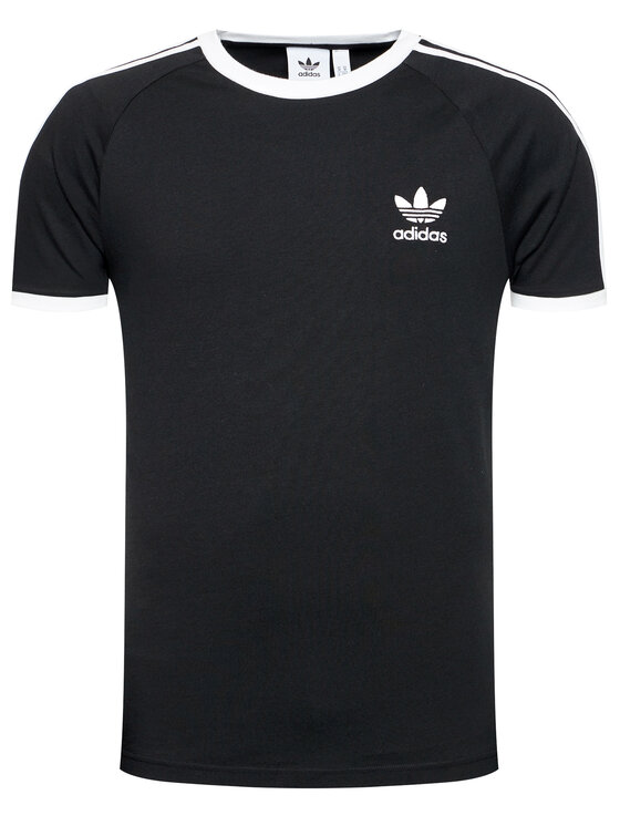 adidas adidas Marškinėliai adicolor Classics 3-Stripes GN3495 Juoda Slim Fit