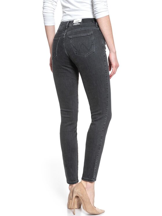 Wrangler Wrangler Jeansy SKINNY Czarny Skinny Fit