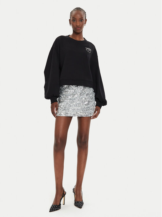 PINKO Pinko Bluza Ceresole Maglia 102827 A24F Czarny Regular Fit