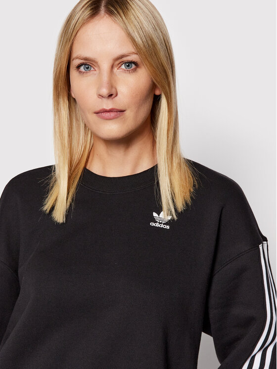 adidas adidas Majica dugih rukava adicolor Classics HC2064 Crna Relaxed Fit